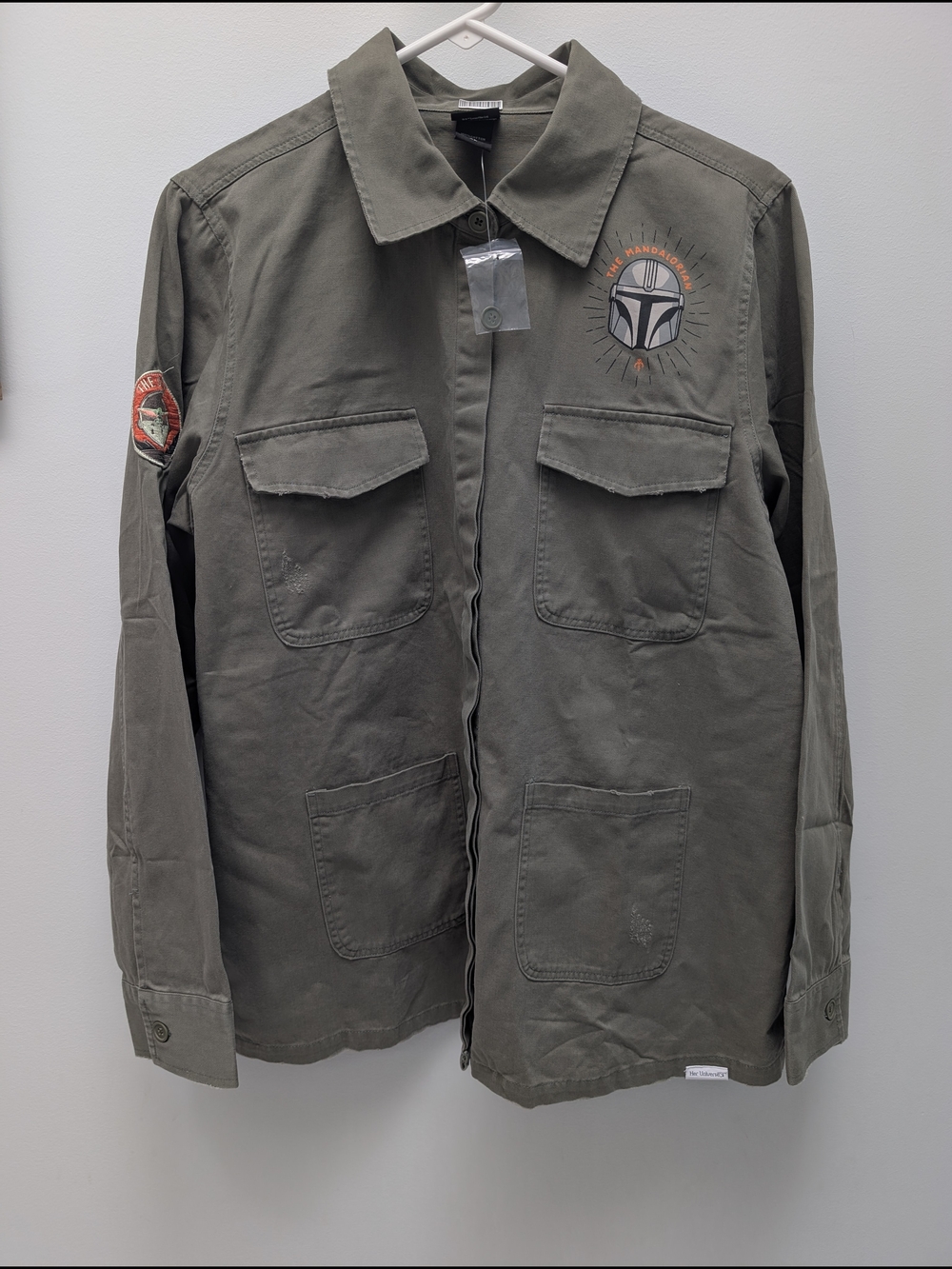 🌟 NWT Her Universe Star Wars The Mandalorian Utility Shirt Jacket - Army Green
